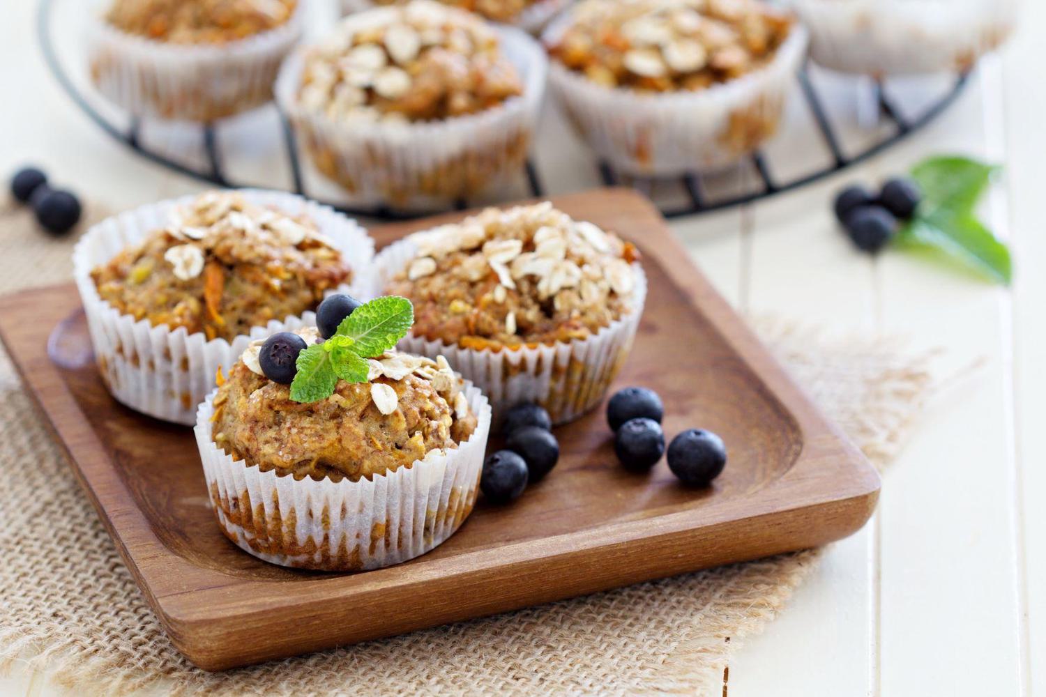 Carrot and Oat Muffins