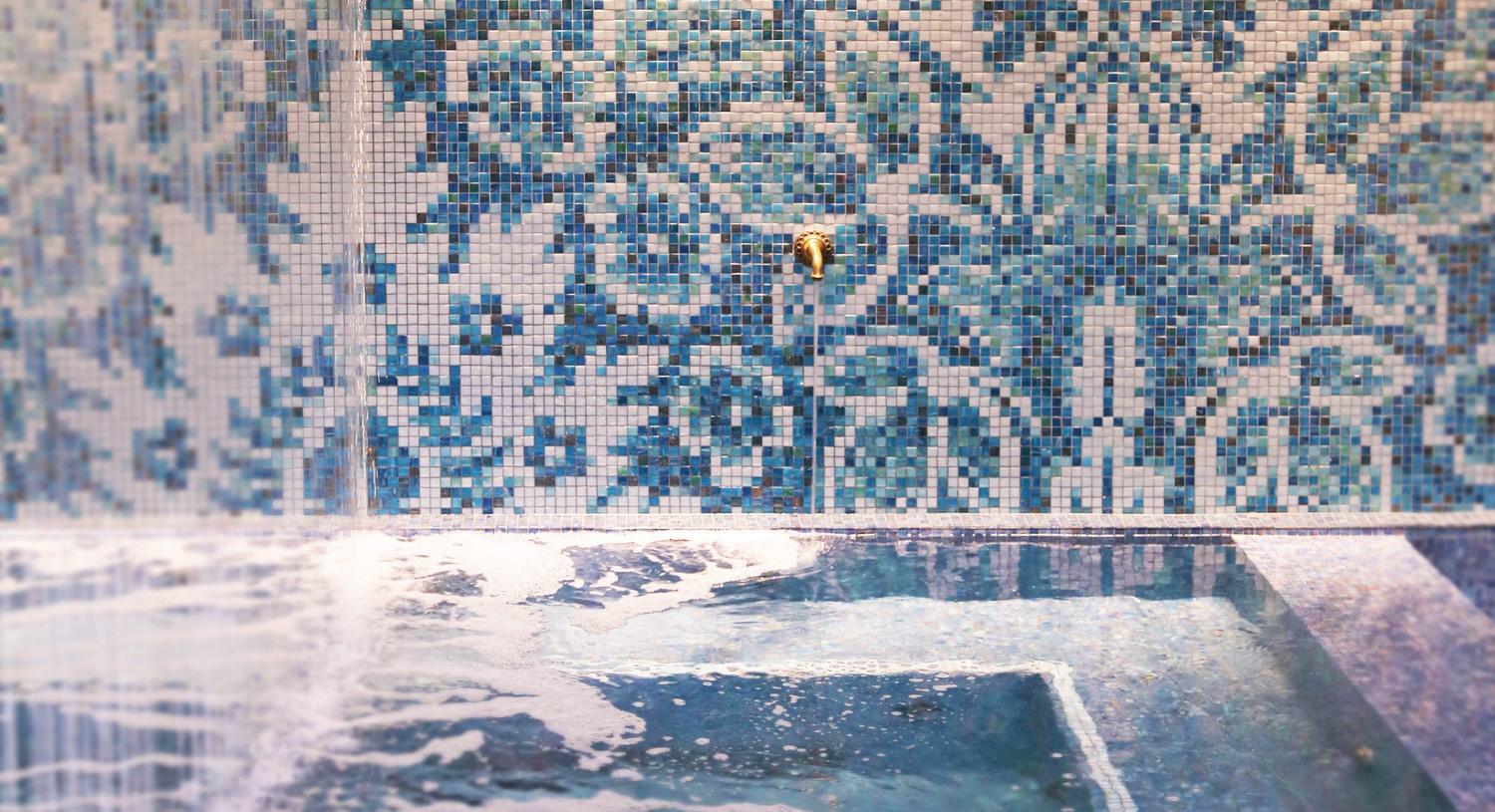 Spa waterfall at the Kimpton Seafire