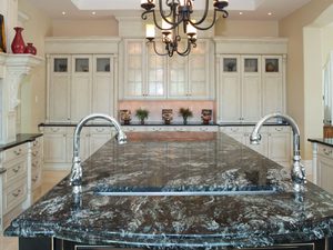 Beautiful renovated Kitchen with marble counter and island