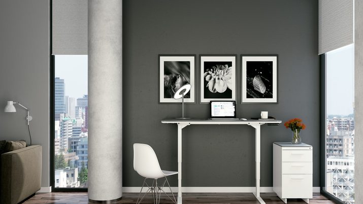 Centro Lift Desk 6451 BDI standing desk room v2