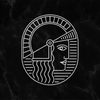 Minerva Logo on Black Marble