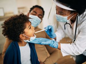 Child with doctor