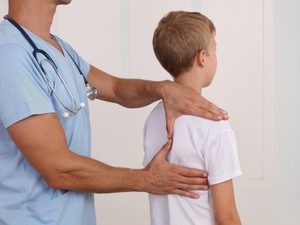 Chiropractor and child