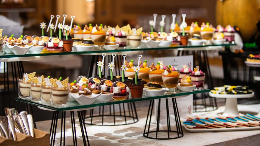 Dessert station of Easter brunch at the Ritz Carlton Cayman