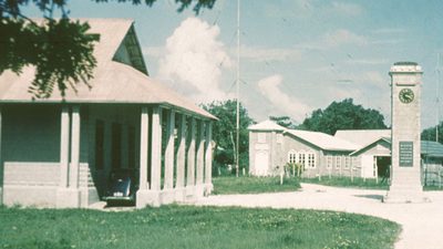 Side profile of the old George Town Town Hall now Constitution Hall